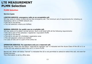 Radio Measurements in LTE | PPTX