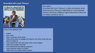 Grounded with Louis Theroux
Description:
Grounded with Louis Theroux is a radio and podcast series
hosted by Louis Theroux...