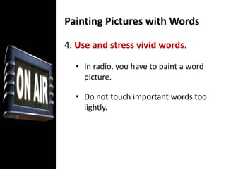 Avoid repetitive patterns.