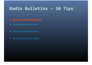 Radio News Production | PPT