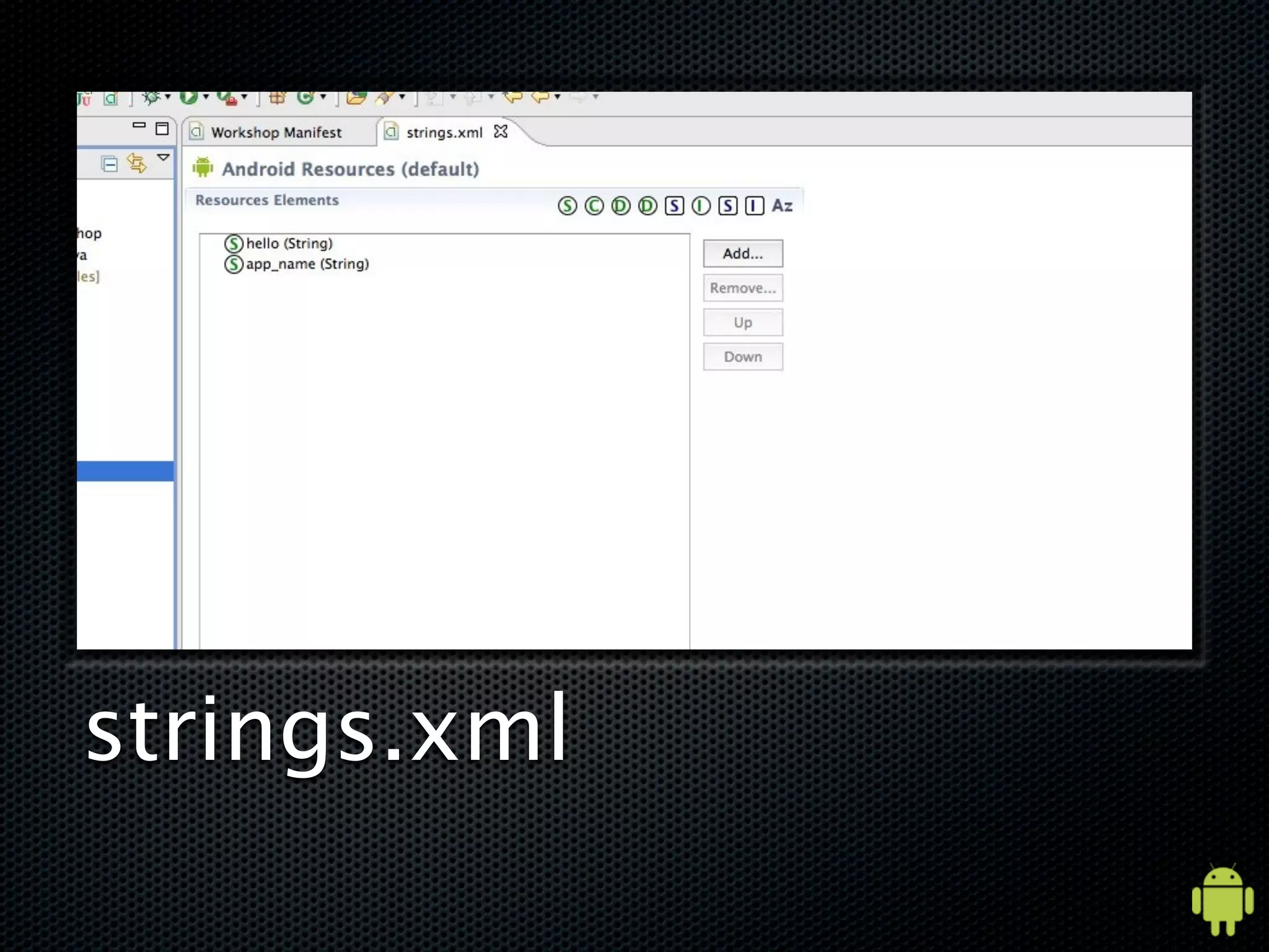 strings.xml
 