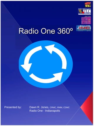 Radio One 360 º Presented by: Dawn R. Jones,  CRMC, RMM, CDMC Radio One - Indianapolis 
