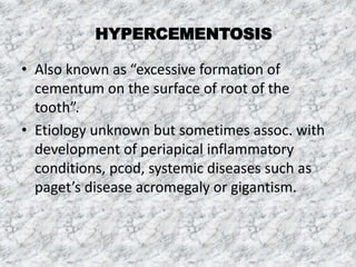 Hypercementosius Radiopaque Lesions | PPTX