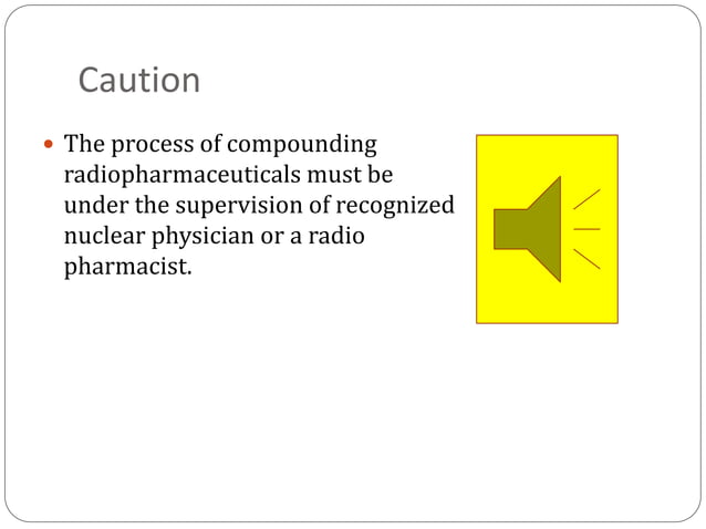 Radiopharmaceutical presentation | PPTX | Chemistry | Science