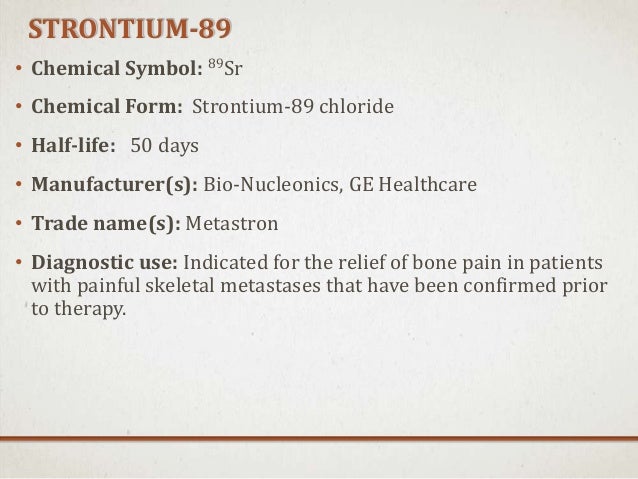 for 1 form 89 relief MEDICINE OF RADIOPHARMACEUTICALS IN USED LIST NUCLEAR