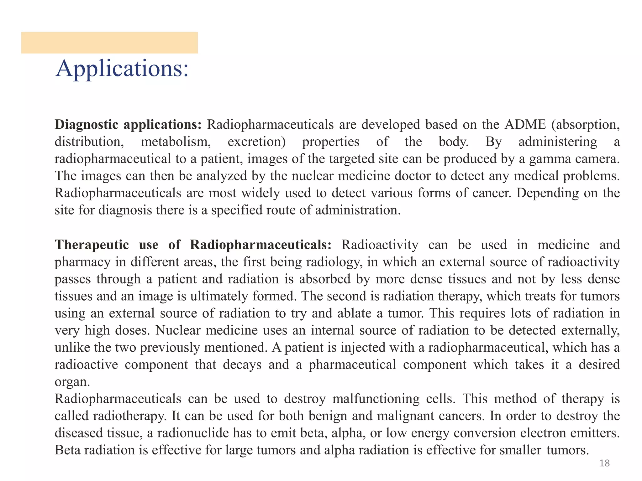 Radiopharmaceuticals and contrast media. | PDF