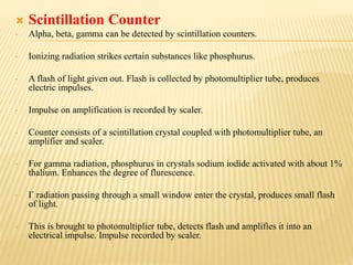 Scaler Counter Radiopharmaceuticals | PPTX