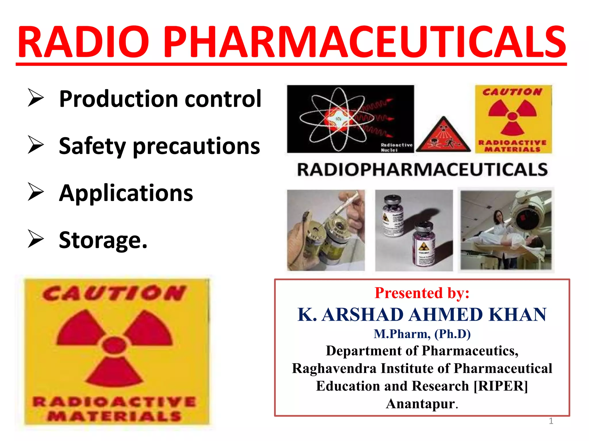 Radiopharmaceuticals | PPTX