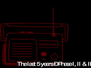 The last 5 years – Phase I, II & III 