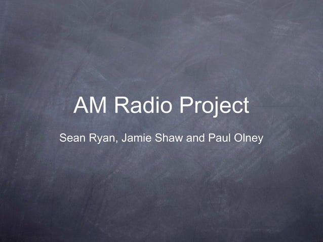 AM Radio Presentation | PPT | Digital Audio | Computer Software and ...