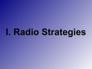 Sample For Radio Strategy.pdf Radio Production | PPT