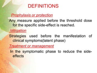 Prophylactic Protection Radioprotectors | PPTX