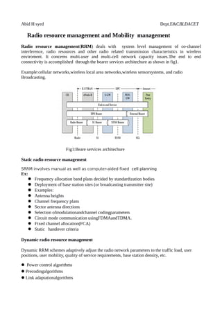 Radio resource management and mobiltiy mngmnt | PDF