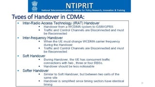 Types of Handover in CDMA:
29
 