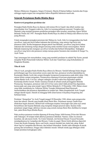 Radio rimba raya | PDF