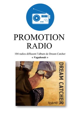 112 radios diffusent l’album de Dream Catcher
« Vagabonds »
PROMOTION
RADIO
 