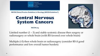 Radiosurgery for brain metastases
