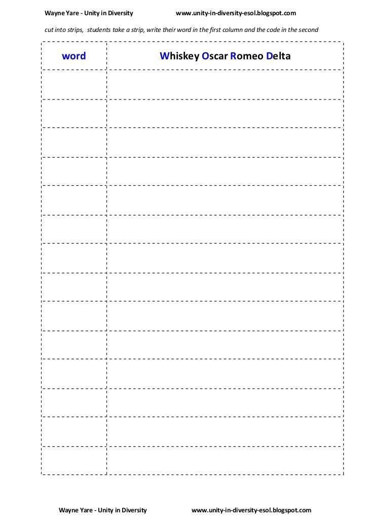 Printables Diversity Worksheets radio telephony spelling alphabet worksheets 3