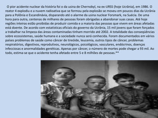 A área da Vigilância éisolada. As pessoas são  convencidas a deixarem suas casas. As vítimas são monitoradas no Estádio Olímpico. A Comissão Nacional de Energia Nuclear  (CNEN) é avisada.A mãe da menina suspeita que a peça seja a causa do mal-estar. Com ajuda de funcionários do ferro-velho, vai de ônibus à Vigilância Sanitária levar o material suspeito.
