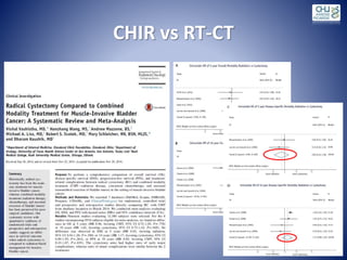 CHIR vs RT-CT
 