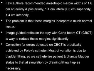 Radiotherapy for bladder cancer part ii | PPTX