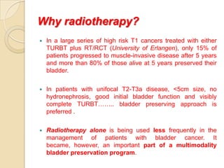 Radiotherapy for bladder cancers | PPTX