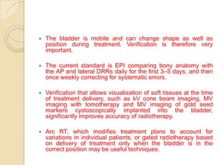 Radiotherapy for bladder cancers | PPTX