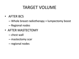 Radiotherapy in carcinoma breast | PPTX