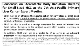 Role of Radiotherapy in HCC | PPTX