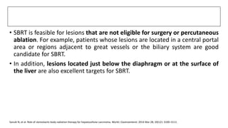 Role of Radiotherapy in HCC | PPTX