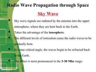 Radio Wave Propagation presentation delivered to students | PDF