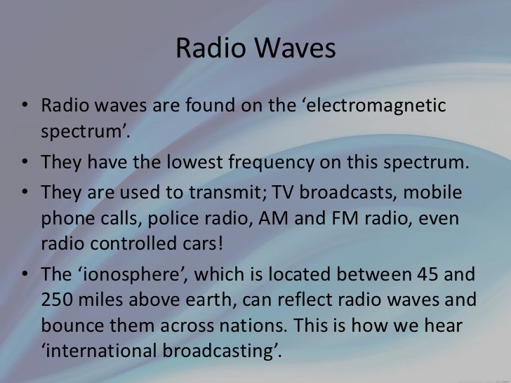 Radio waves presentation