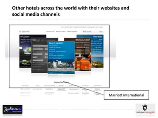 Other hotels across the world with their websites and
social media channels




                                           Marriott International
 