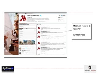 Marriott Hotels &
Resorts’

Twitter Page
 