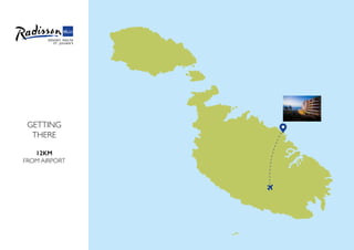 GETTING
THERE
12KM
FROM AIRPORT
 