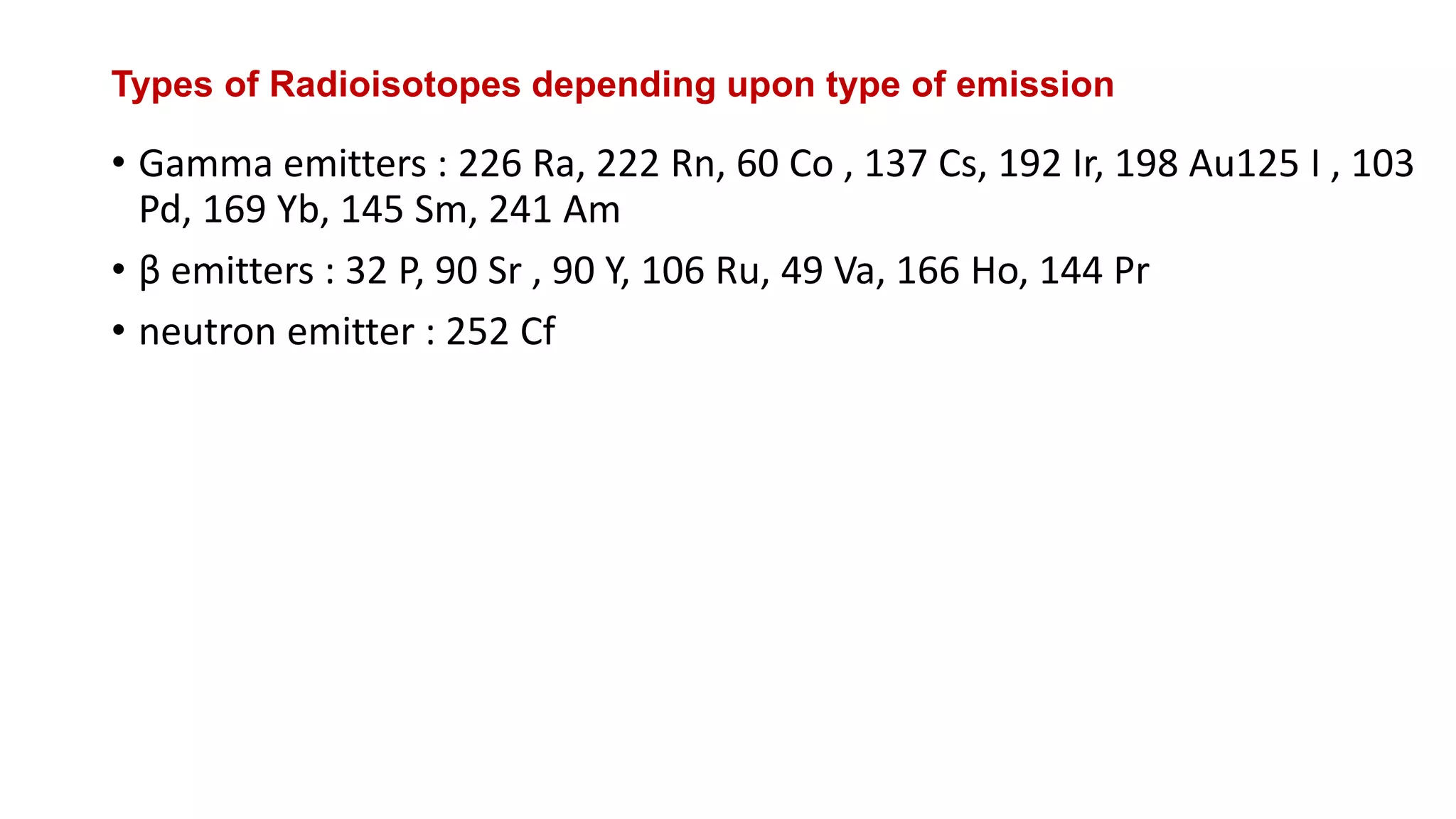 Radium and radium equivalent materials PPT