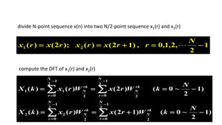 Radix-2 DIT FFT | PPTX