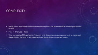 Radix and Merge Sort | PPTX