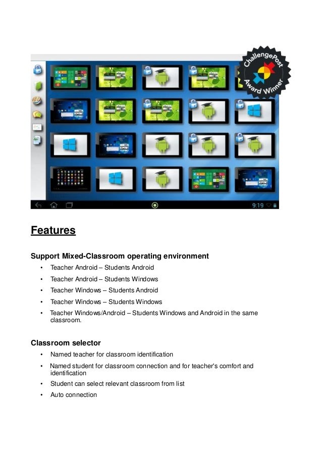 Radix smart classTablet Classroom Management Software