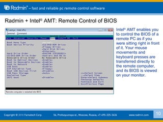 Radmin Controls Radmin - efficient solution for business processes optimization | PPT
