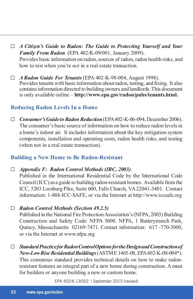 a citizens guide to radon Epa home buyer's and seller's guide to radon.