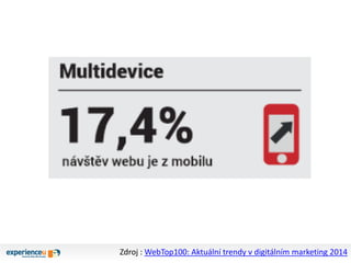 Zdroj : WebTop100: Aktuální trendy v digitálním marketing 2014
 