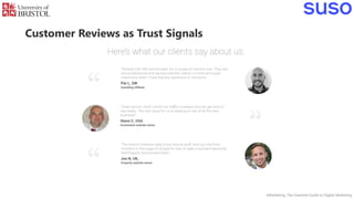 Customer Reviews as Trust Signals
eMarketing: The Essential Guide to Digital Marketing
 