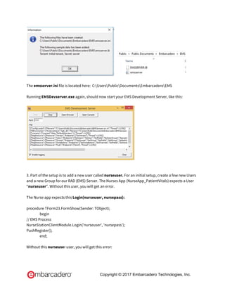 Rad Server Industry Template - Connected Nurses Station - Setup ...