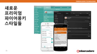EMBARCADERO TECHNOLOGIES
새로운
프리미엄
파이어몽키
스타일들
25
 
