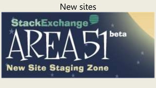 New sites
 