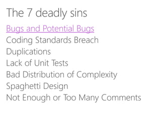 Bugs and Potential Bugs

 