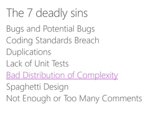 Bad Distribution of Complexity

 