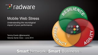 Mobile Web Stress 
Understanding the neurological impact of poor web performance 
Tammy Everts 
@tameverts 
 