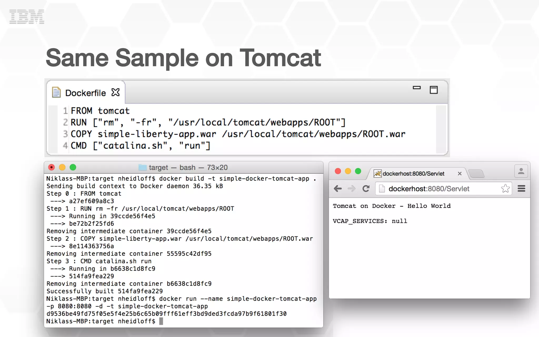 Same Sample on Tomcat!
 
